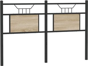 vidaXL sonoma tölgy színű szerelt fa és acél csere fejtámla 137 cm
