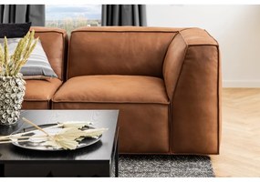 Fekete dohányzóasztal kőrisfa dekoros asztallappal 80x80 cm Willford – Actona