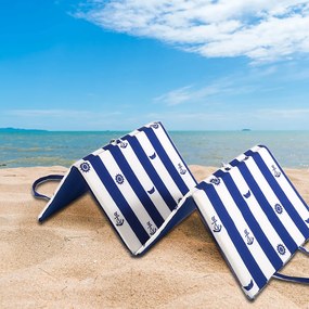 Tengerparti nyugágy CSÍK ÉS HORGONY 137x49 cm, kék-fehér