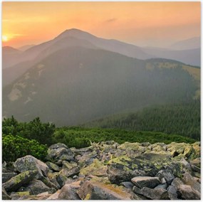 Poszterek 30x30 Hegyi táj Tájkép