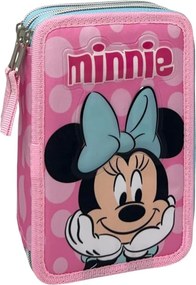 Disney Minnie Pink Dots tolltartó töltött 3 emeletes Giotto