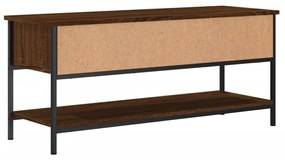 barna tölgy színű szerelt fa TV-szekrény 100 x 35 x 45 cm