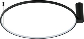 LED mennyezeti lámpa RING S 34W/230V 3000/4000/6000K, átmérő 60 cm, fekete