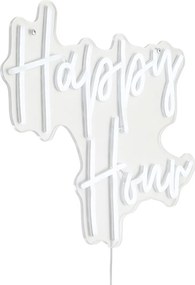 Neon fali lámpa fehér LED-del - Happy Hour