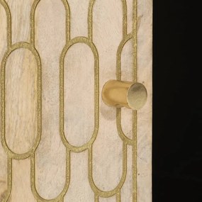 tömör mangófa dohányzóasztal 100 x 54 x 40 cm