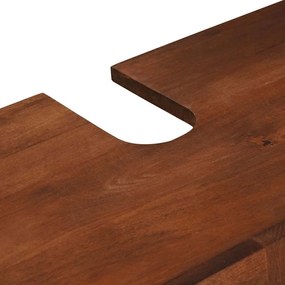 Fürdőszobai bútorok fiókkal 2 pcs 62 x 33 x 58 cm Tömör Mangófát