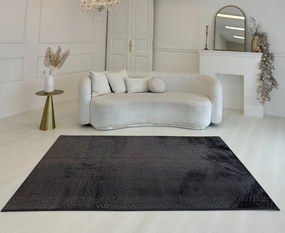Dinasru sötétszürke shaggy szőnyeg 200x280 cm