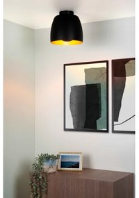 Lucide 30188/01/30 - Mennyezeti lámpa NOLAN 1xE27/60W/230V átm. 24 cm fekete