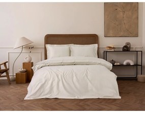Bézs kétszemélyes hosszabbított pamut-szatén ágyneműhuzat 240x220 cm Elegant – Mijolnir