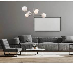 ITALUX PND-55342-6-SN - EVORA 6xG9/5W/230V mennyezeti lámpa, nikkel