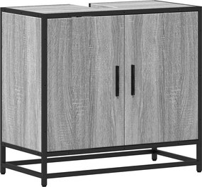 vidaXL mosdószekrény szürke Sonoma 65x33x60 cm műfa 65x33x60 cm