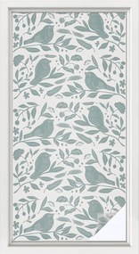 Öntapadós ablak furnér, amely biztosítja a madár motívum magánéletét 50x100