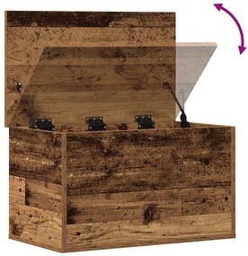 Tárolódoboz Régi Fa 60x35x35 cm Mérnöki Fa