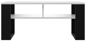 Drohmo MIX 2P dohányzóasztal, 90x50x58 cm, fehér-fekete