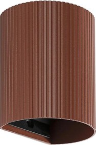 FARO 40529 - Fali lámpa SOLE 1xGU10/8W/230V tégla csipkézett kerek