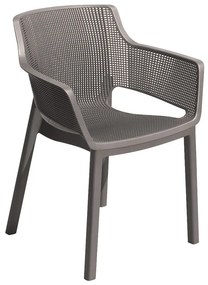 KETER ELISA polyrattan kerti szék, cappuccino (Méret: 58 x 63)