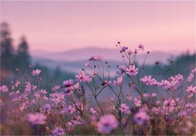 Vinil Fotótapéta Flizelin Mezei Virágok Természet Tájkép 368x254