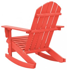 piros tömör fenyőfa kerti Adirondack hintaszék