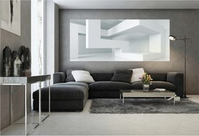 Fotótapéta Fehér geometria absztrakt 250x104 Minimalizmus formákban +ragasztó