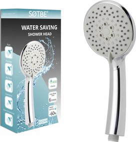 Zuhanyfej zuhanyhoz Takarékos zuhanyfej szürke Sotbe Rodan