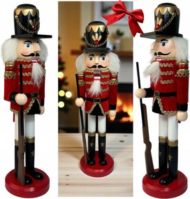 Diótörő Figura Fa Dekoráció Nagy 30CM Karácsonyi Dekoráció