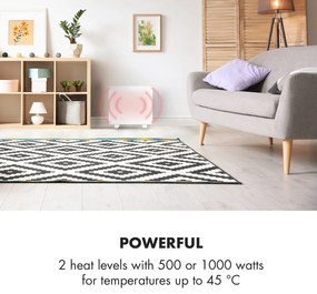 Klarstein Bornholm Single Smart, konvektor, 1000 W, vezérlés applikáción keresztül, fehér