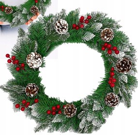 Karácsonyi Koszorú Ajtódísz Nád Dekoráció Karácsonyi Dekoráció 50CM