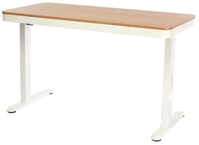 OfficeTech 3 állítható magasságú asztal, 120 x 60 cm, fehér / tölgy