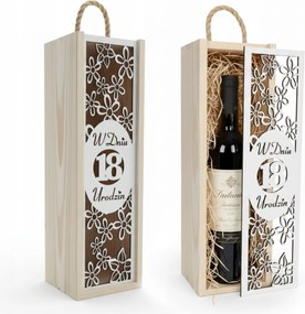 Doboz Boros szeszesital láda ajándék 18. születésnapra