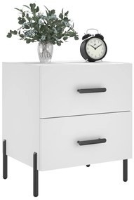 2 db fehér szerelt fa éjjeliszekrény 40 x 35 x 47,5 cm