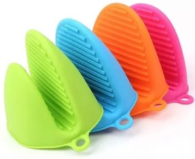 Szilikon csúszásgátló edényfogó - zöld