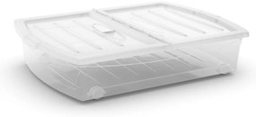 KIS Tárolódoboz SPINNING BOX XL 56l, átlátszó fedéllel