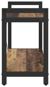 Könyvszekrény Régi fa 80 x 30 x 48.5 cm Faanyag