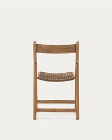 Barna-natúr színű tömörfa kerti szék Dandara – Kave Home