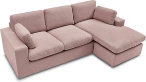 Rózsaszín sarokkanapé Belair – Bobochic Paris