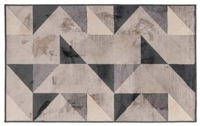 Szürke-bézs pamutkeverék szőnyeg 68x110 cm Graphic – douceur d'intérieur