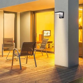 LED kültéri fali lámpa szenzorral LED/17W/230V 4000K fekete