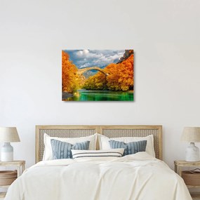 Üveg kép - Konitsa híd (70x50 cm)