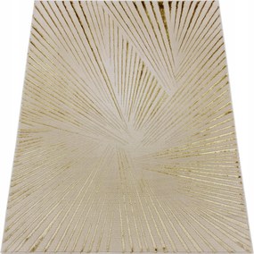Szőnyeg 60x100 Bézs-arany Modern Geometrikus Hálószoba Nappali