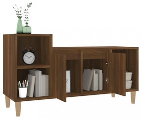 barna tölgyszínű szerelt fa TV-szekrény 100x35x55 cm