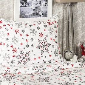 4Home Snowflakes mikroflanel ágyneműhuzat, 140 x 200 cm, 70 x 90 cm