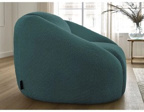 Türkiz buklé fotel Tina – Bobochic Paris