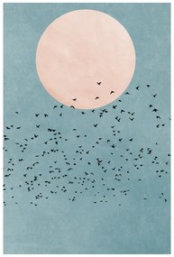 Művészeti nyomat Kubistika - Fly away, (40 x 60 cm)