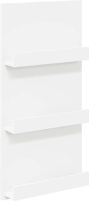 vidaXL Magazin állvány polcokkal Fehér 51 x 11 x 102 cm Faanyag