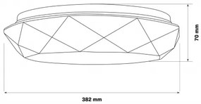 LED dimmelhető fürdőszobai lámpa GALAXY LED/48W/230V 3000-6000K IP44 + távirányító