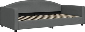 vidaXL sötétszürke szövet kanapéágy 100 x 200 cm