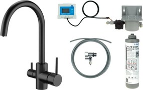 DEANTE NERO_mosogató csaptelep vízszűrő készlettel