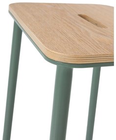 Zöld bárszék szett 2 db-os (ülésmagasság 65 cm) Abba – Marckeric