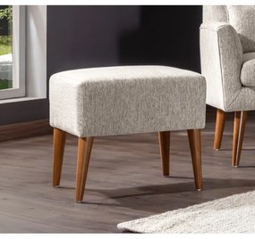 Puff NIMO 46x50 cm krémszínű