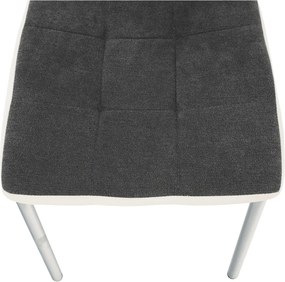 Étkezőszék, sötétszürke/fehér, GERDA New